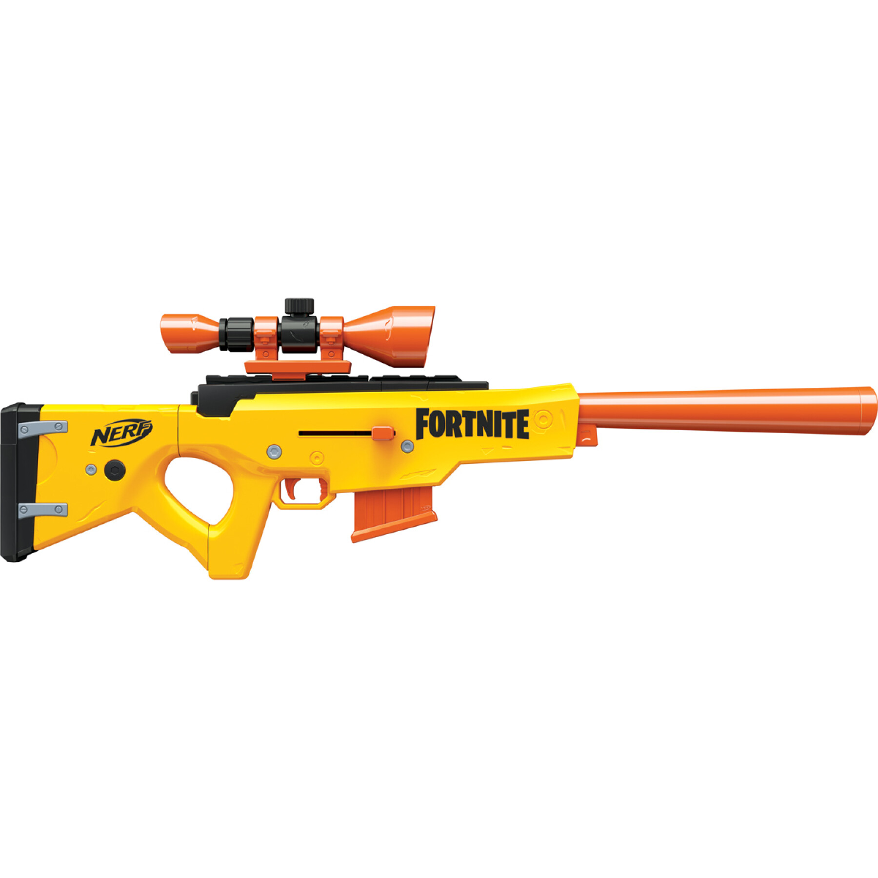 Pistolet et flechettes Nerf Fortnite Officielles jaune orange - La