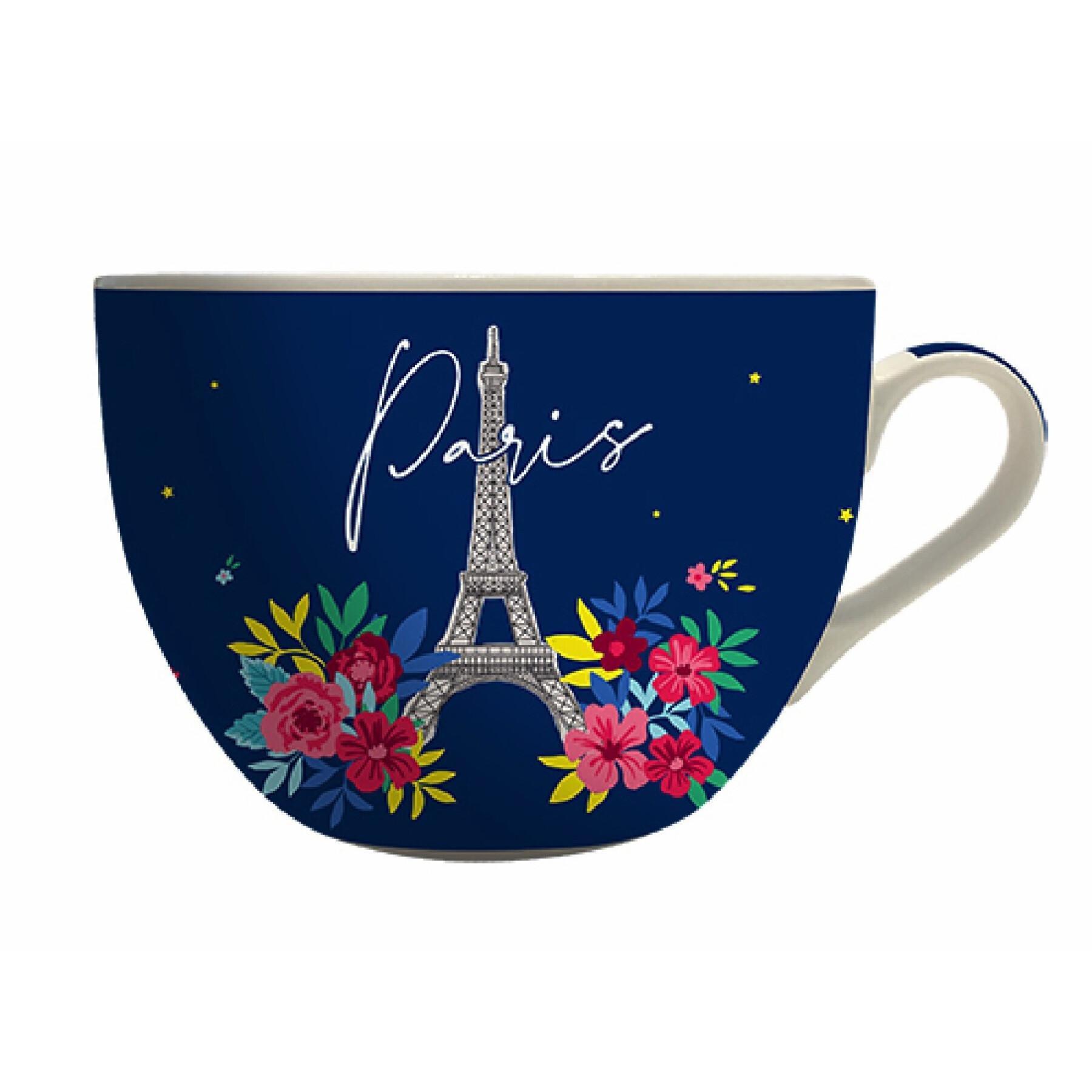 Tasse à anse Kiub Paris En Fleurs Bleu - Mugs et Tasses - Petit-déjeuner -  Art de la table