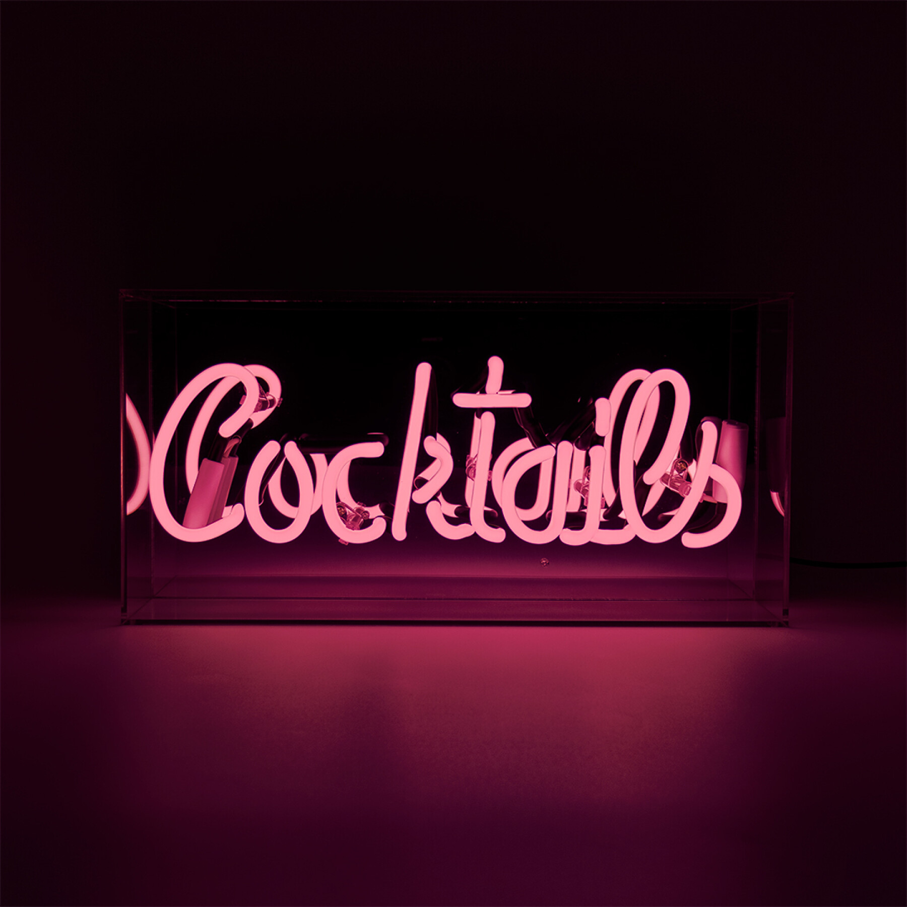 Enseigne lumineuse néon Locomocean Cocktails Pink