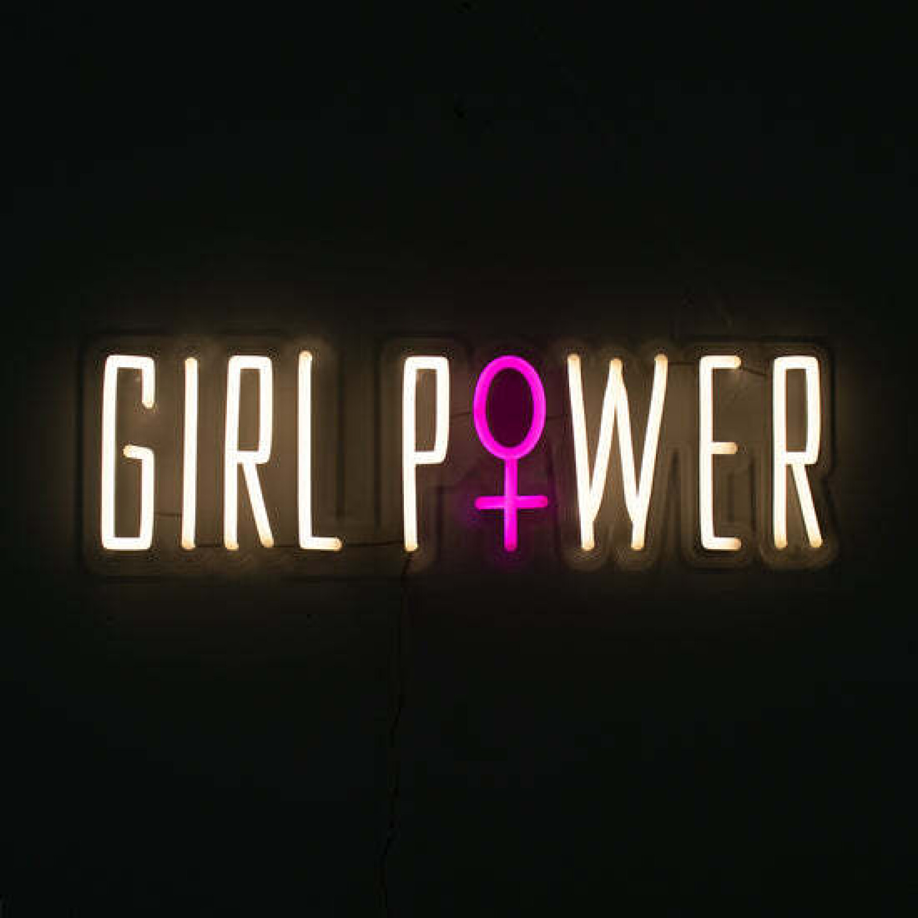 Décoration murale LED néon Locomocean Girl Power
