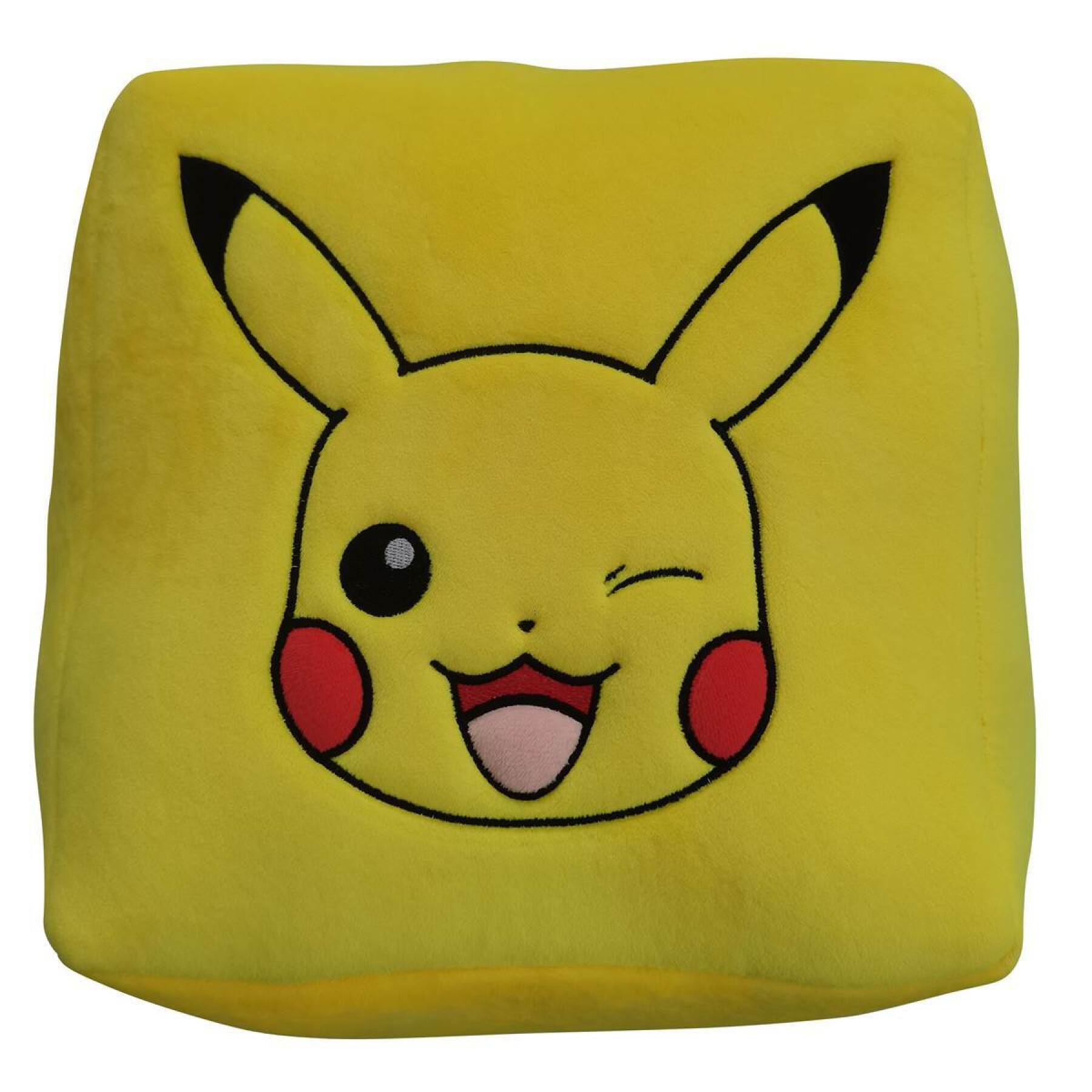 Coussin cube Lyo Pokémon Pikachu 25 cm