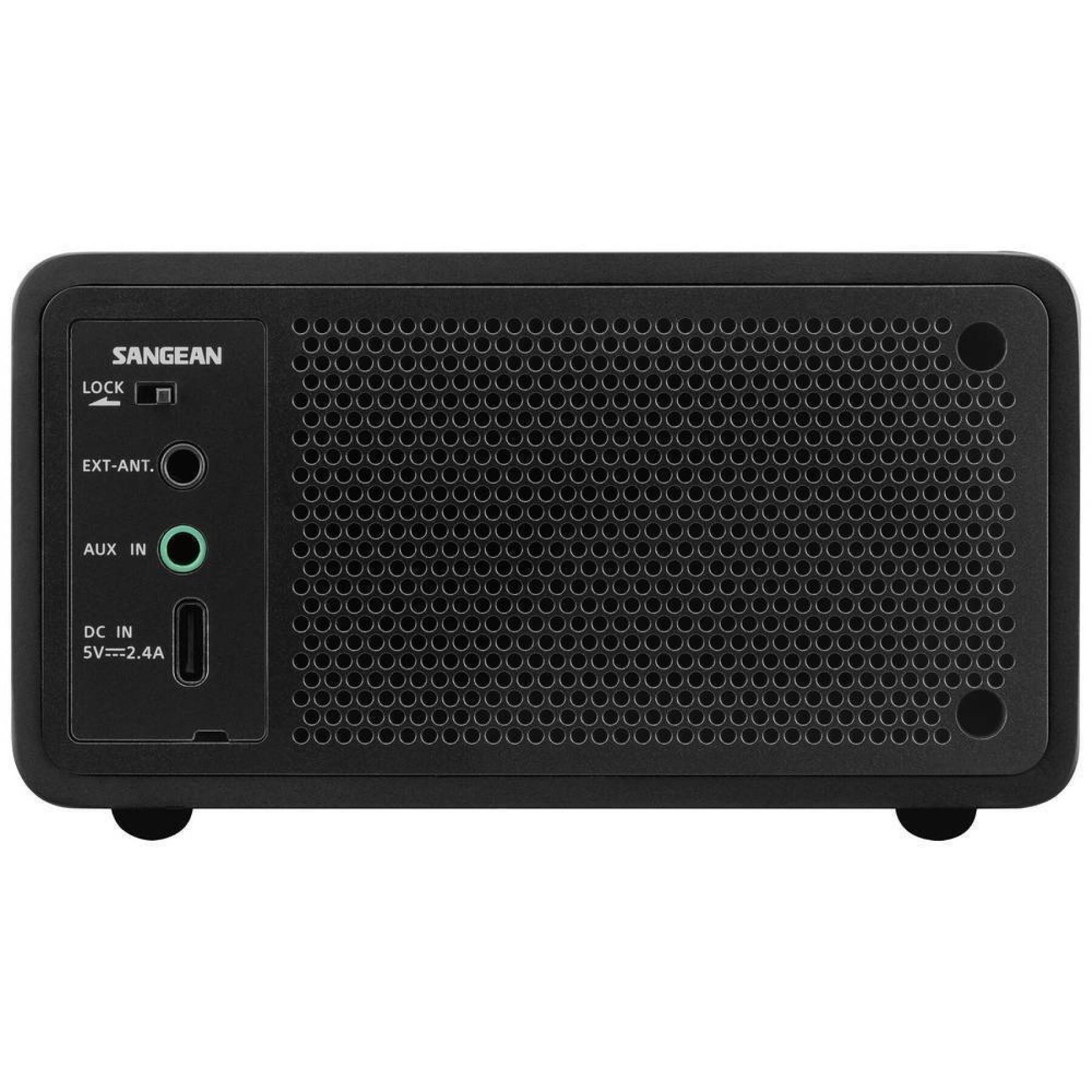 Radio de bureau DAB+, FM AUX, Bluetooth Keylock rechargeable Sangean DDR-7XDDR-7X