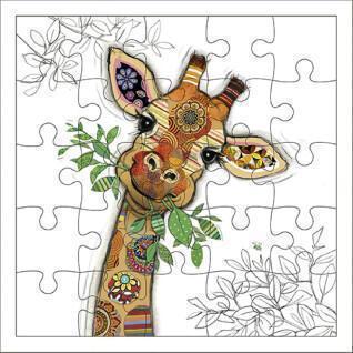 Carte puzzle Kiub Kook Giraffe