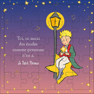 Carte puzzle Lampadaire Kiub Le Petit Prince