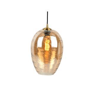 Lampe à suspension en verre Leitmotiv Glamour Cone