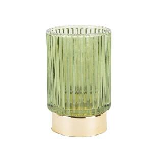 Photophore verre Present Time LED Ribbed