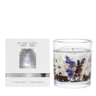 Bougies en gel de cire naturelle Stoneglow Candles Nature's Gift - Lilac & Lavender