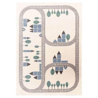 Tapis chambre ville scandinave Yellow Tipi