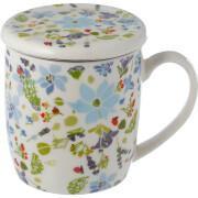 Mug porcelaine emporter avec infuseur et couvercle julie dodsworth Fleurs & plantes Puckator