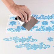Tapis de cuisine en silicone Silikomart TRD18 Snowflakes