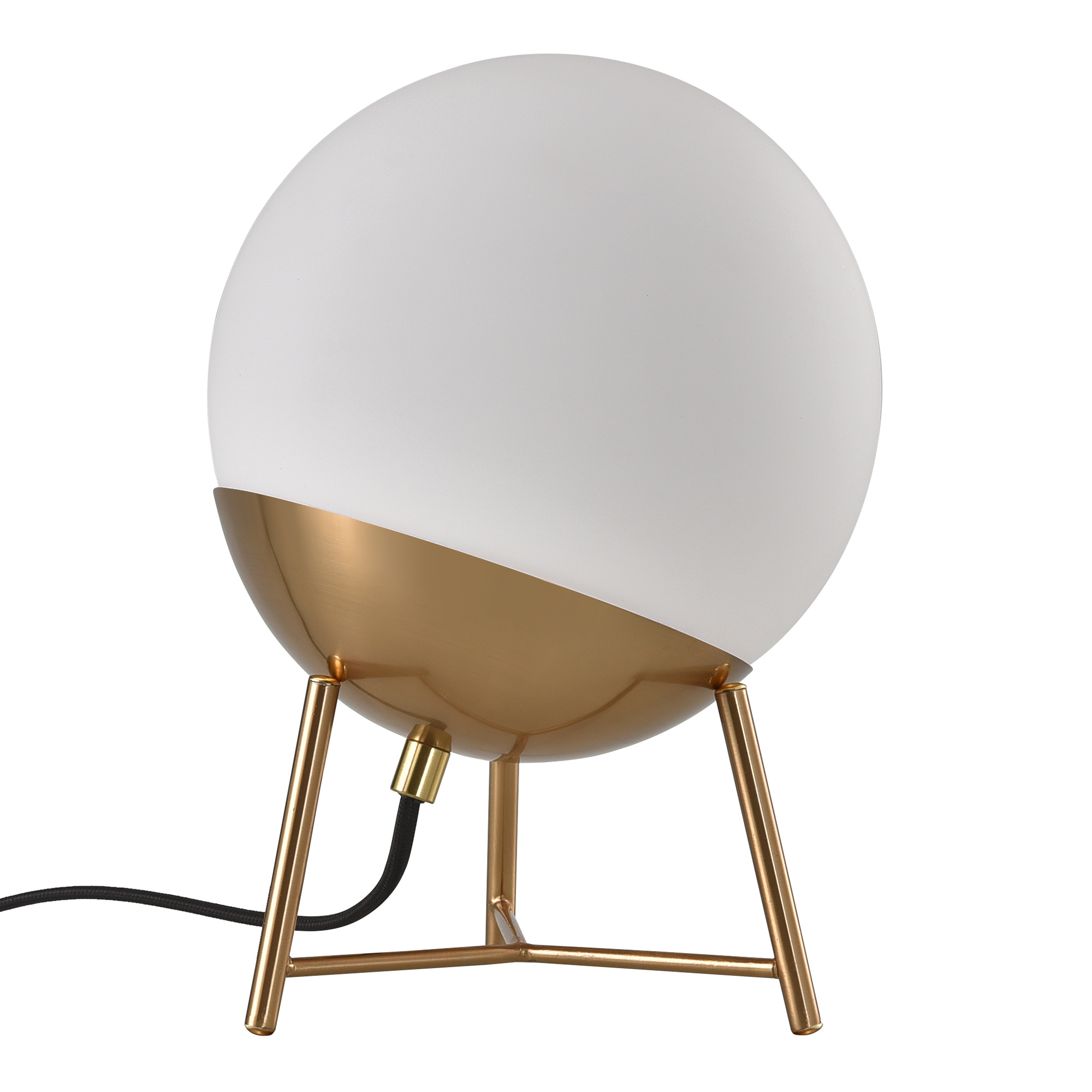 lampe de table en verre de forme de boule avec douille et pieds house nordic chelsea