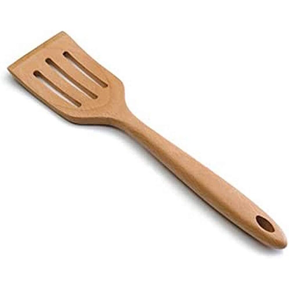 spatule perforée en bois hêtre lacor