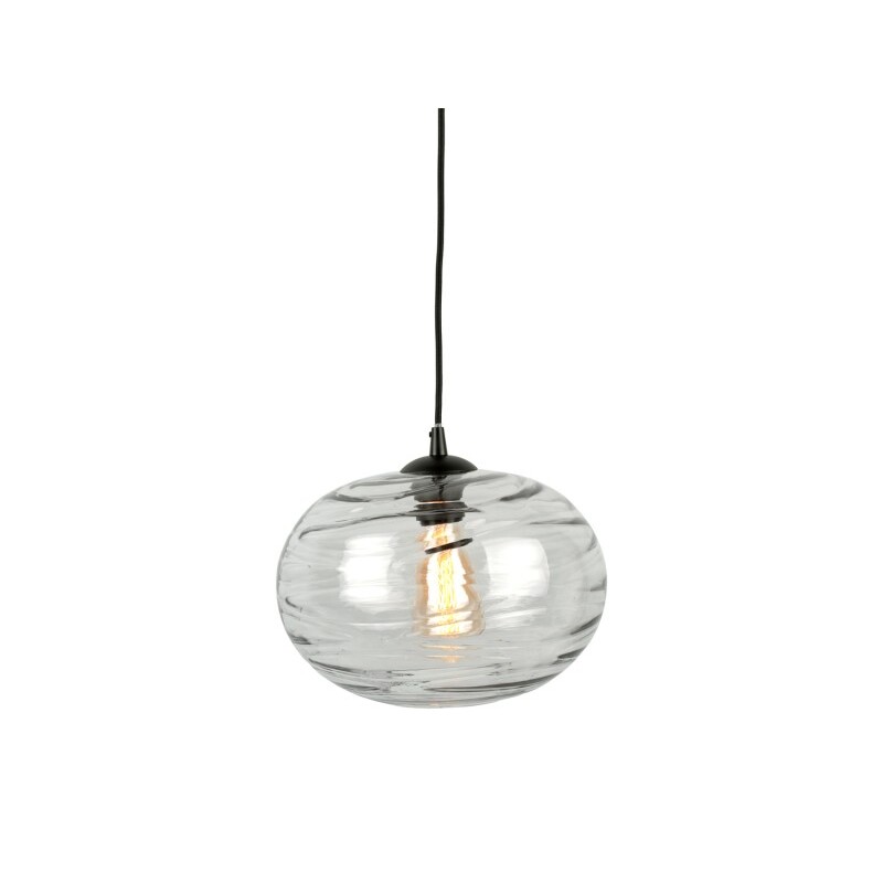 lampe à suspension en verre leitmotiv glamour sphere