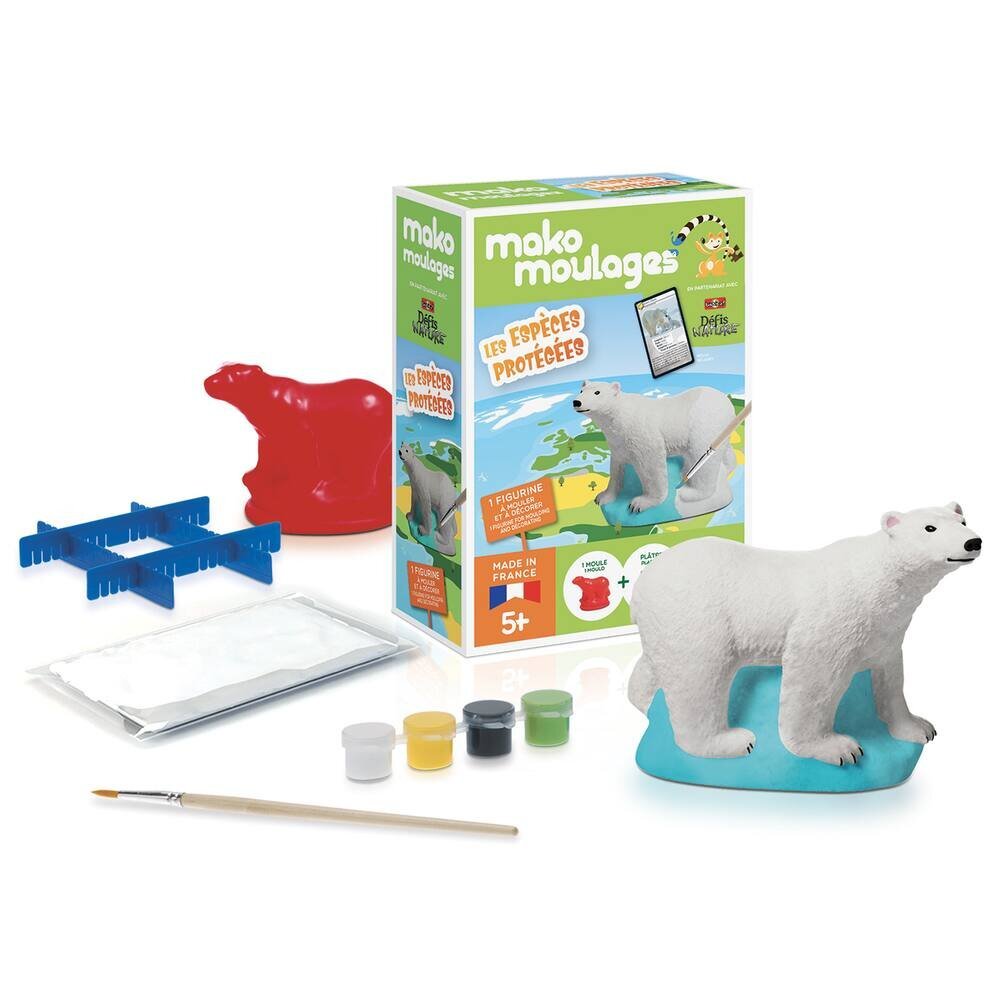 activités créatives moulage ours polaire mako