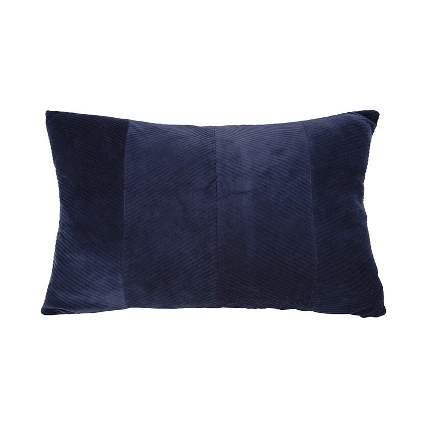 coussin velours present time ribbed
