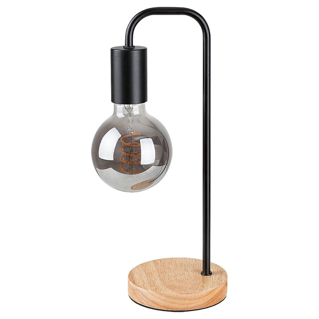 lampadaire intérieur en métal+bois sans ampoule rabalux bruno