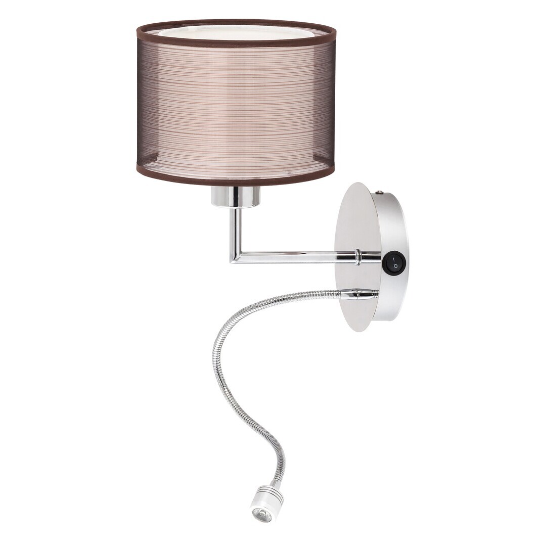 lampe led intégré applique de style moderne avec bras de lecture rabalux anastasia