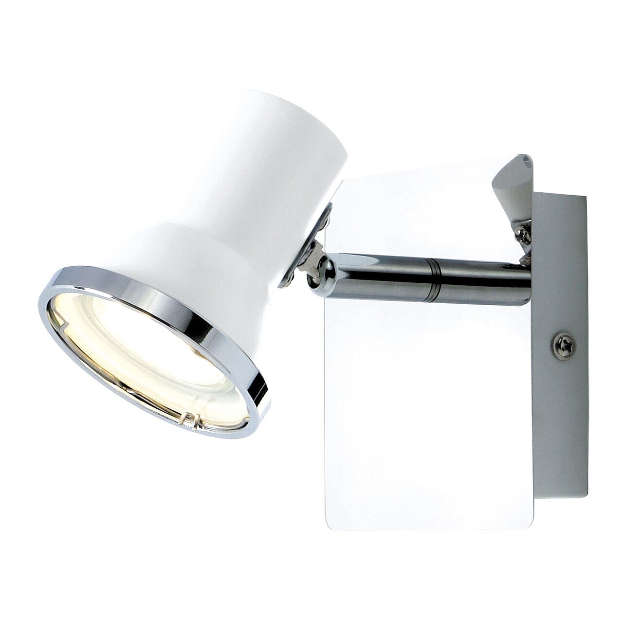 lampe de salle de bain led moderne avec source lumineuse rabalux steve gu10 ip44