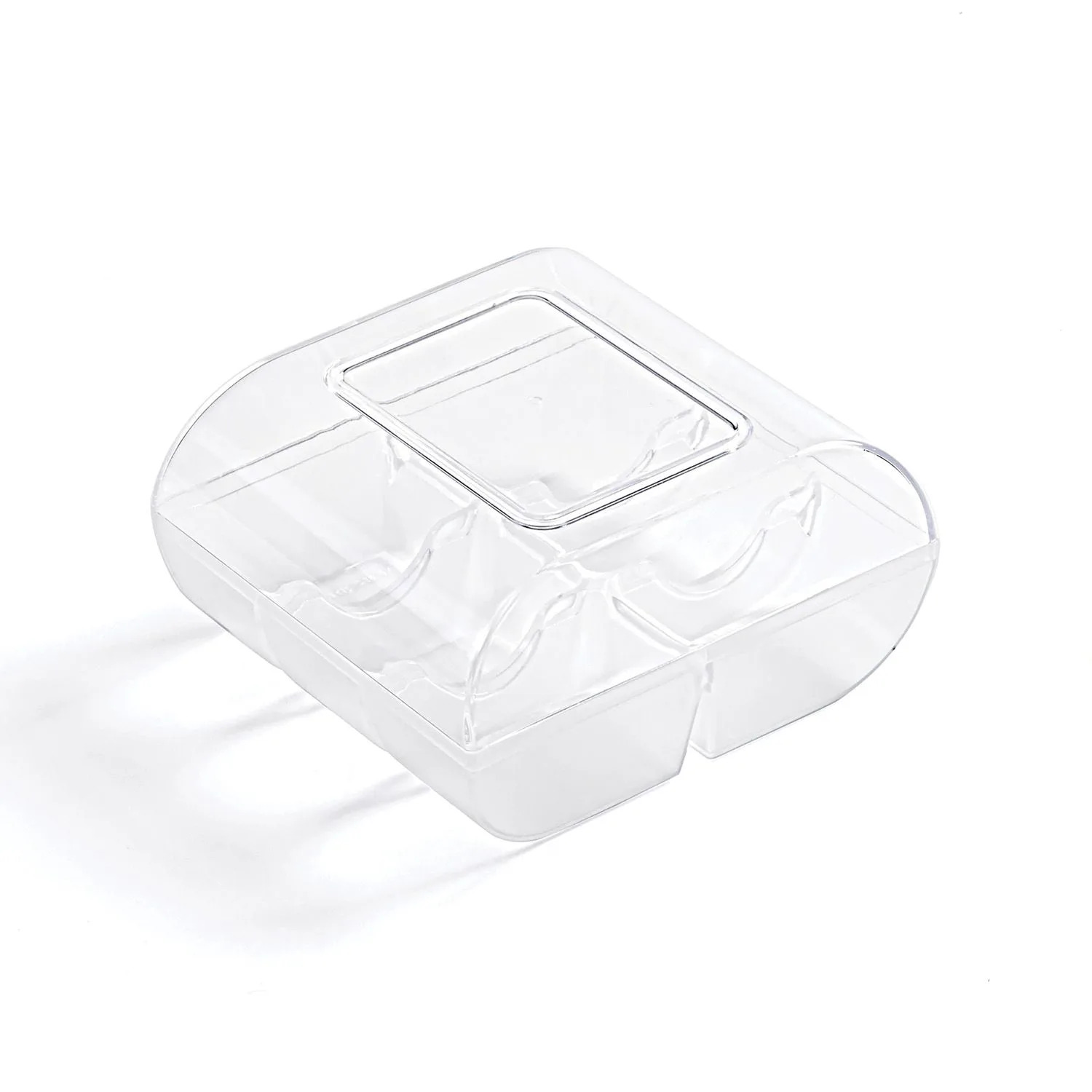 lunch box plastique pour 6 macarons silikomart macadò 94x100x53 mm
